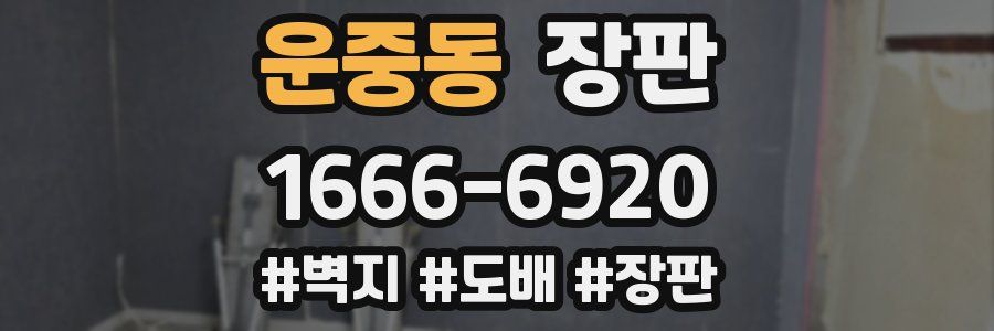 운중동 장판