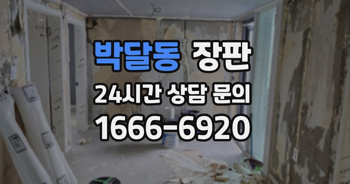 박달동 장판