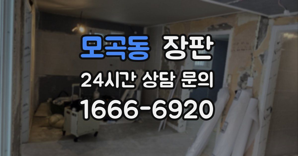 모곡동 장판
