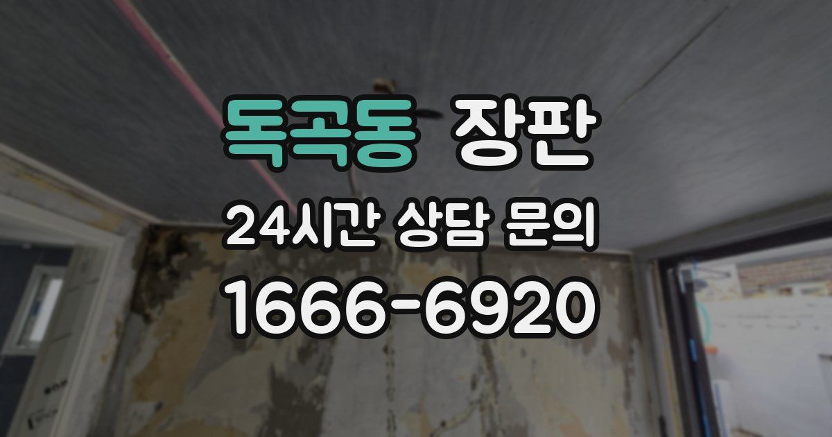 독곡동 장판