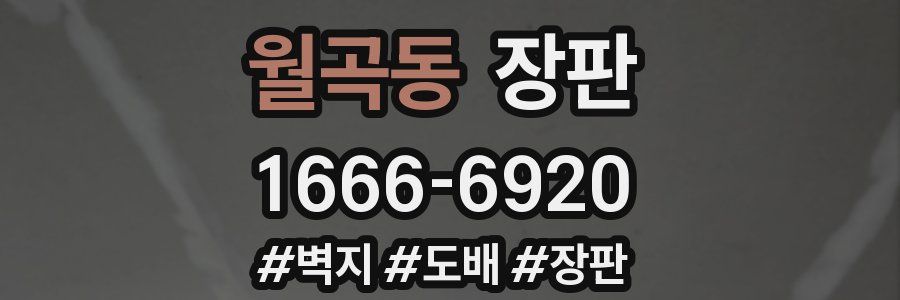 월곡동 장판