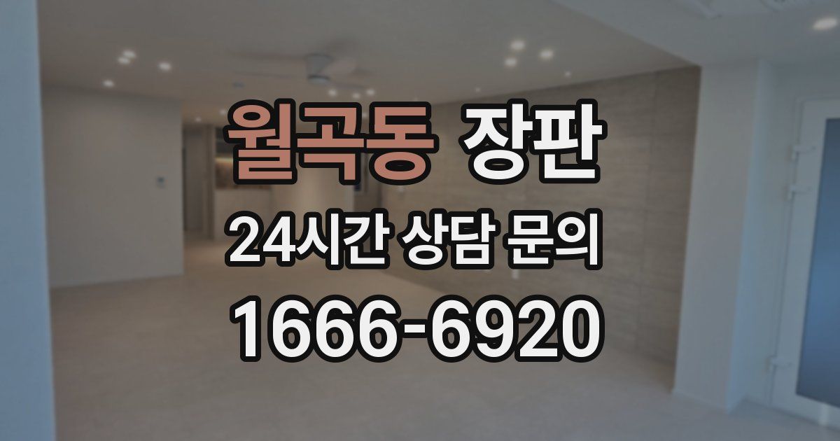 월곡동 장판