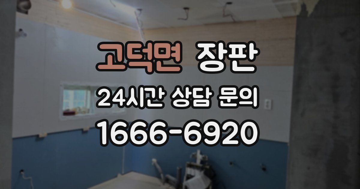 고덕면 장판