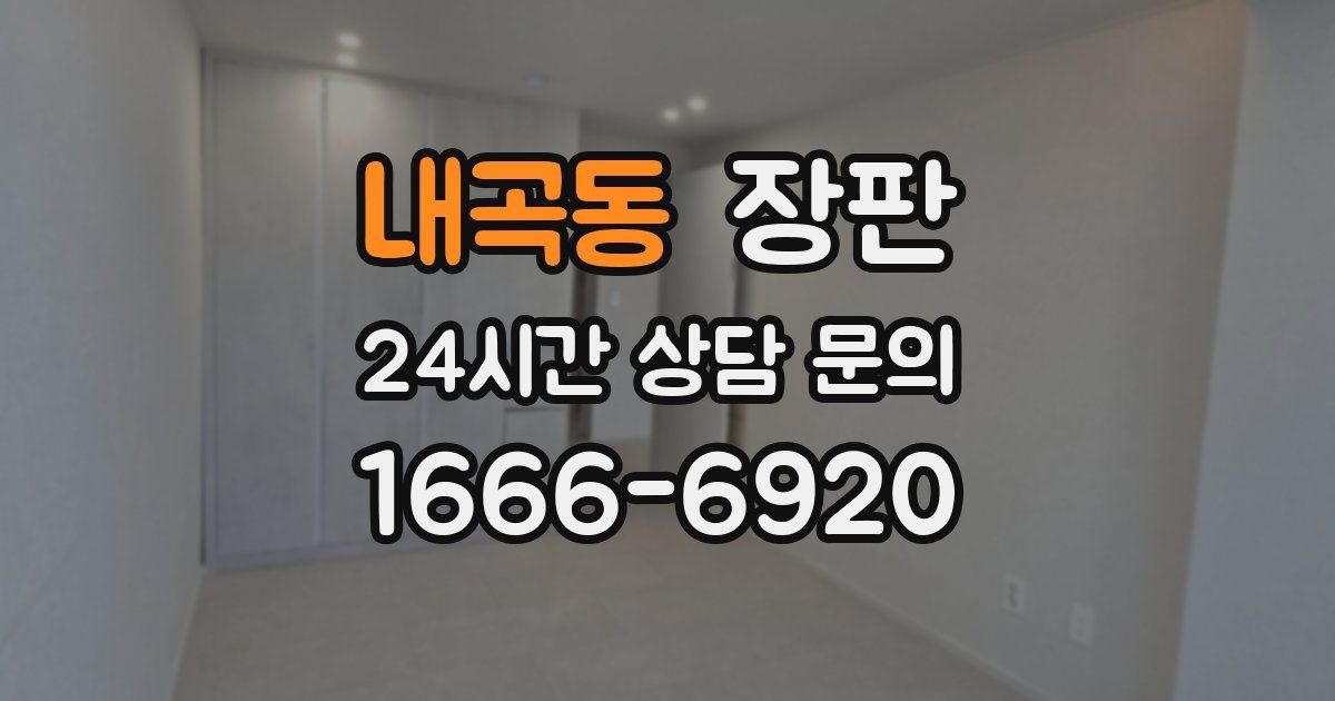 내곡동 장판