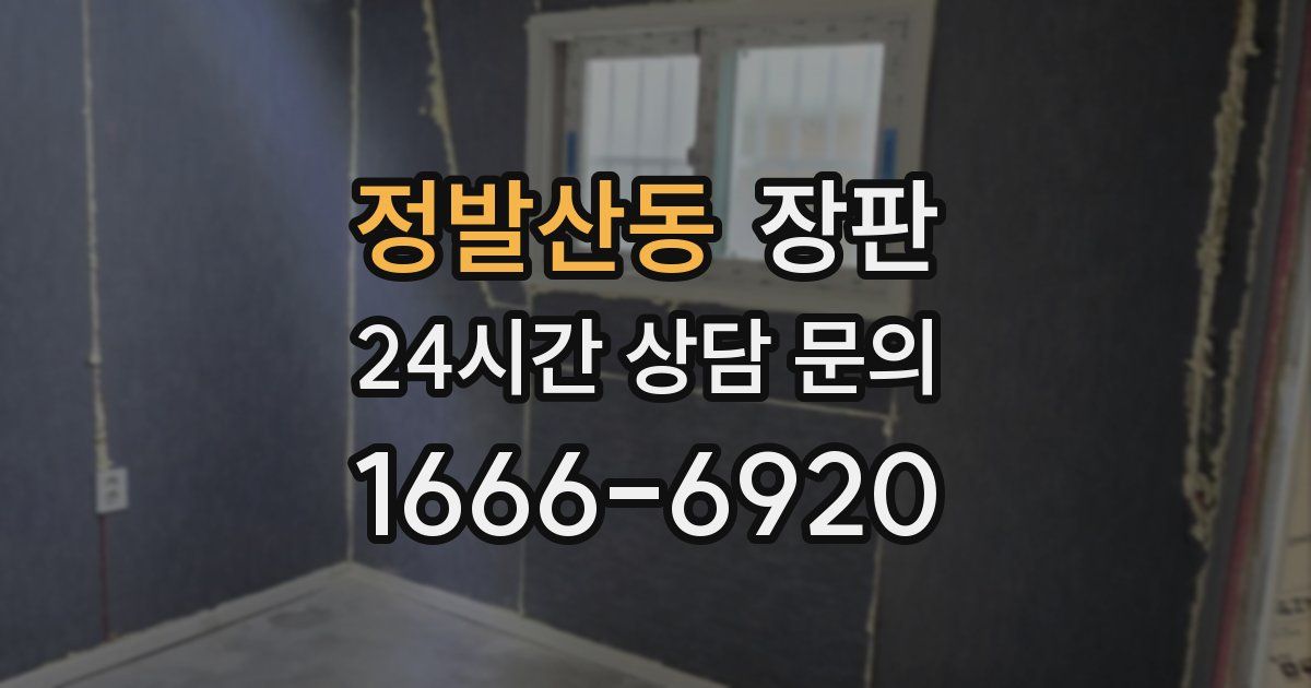 정발산동 장판