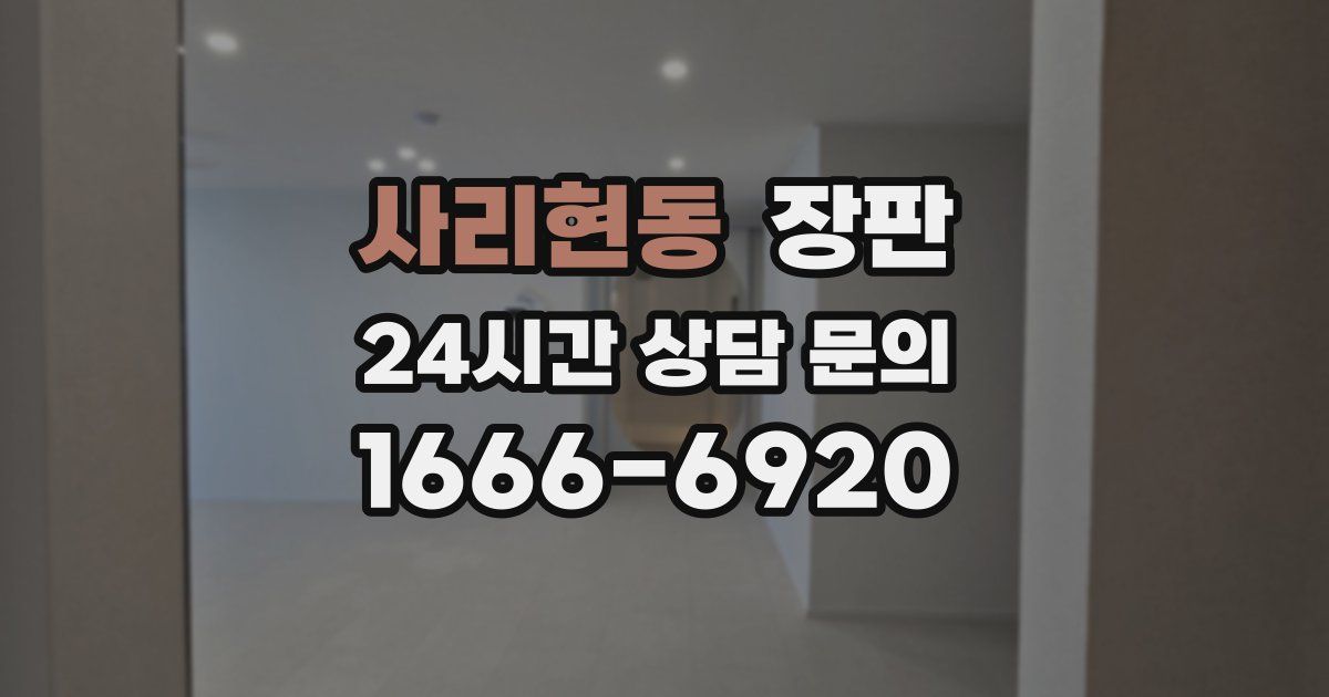 사리현동 장판