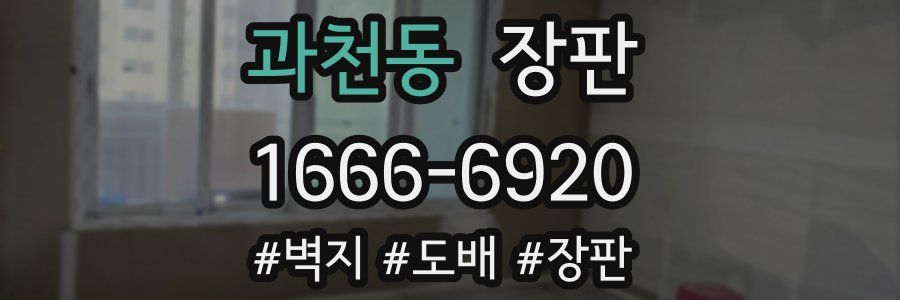 과천동 장판