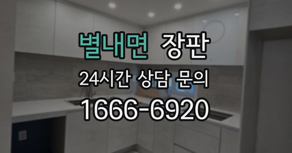 별내면 장판