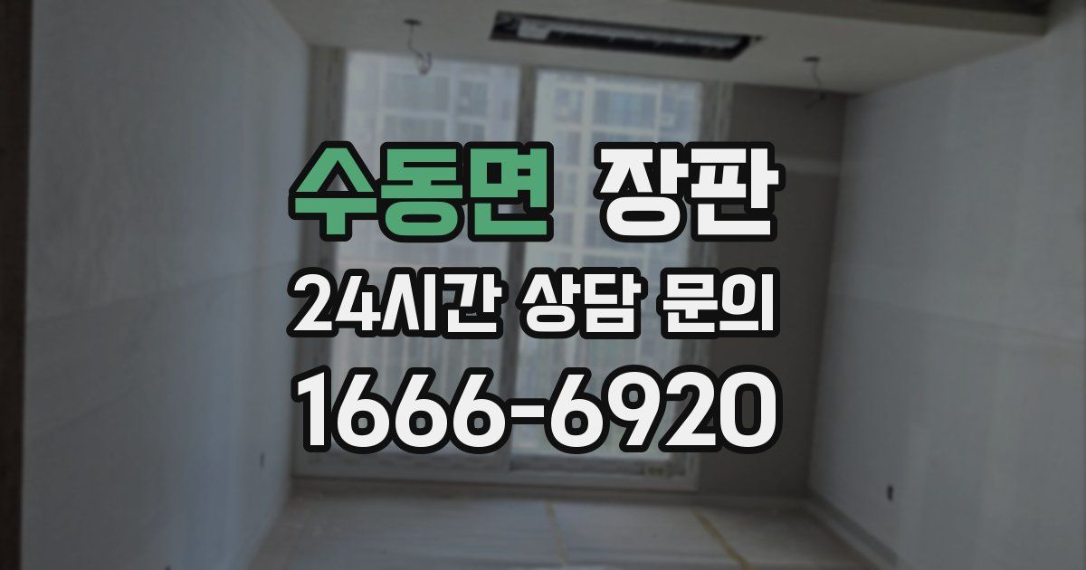 수동면 장판