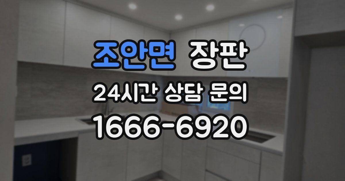 조안면 장판