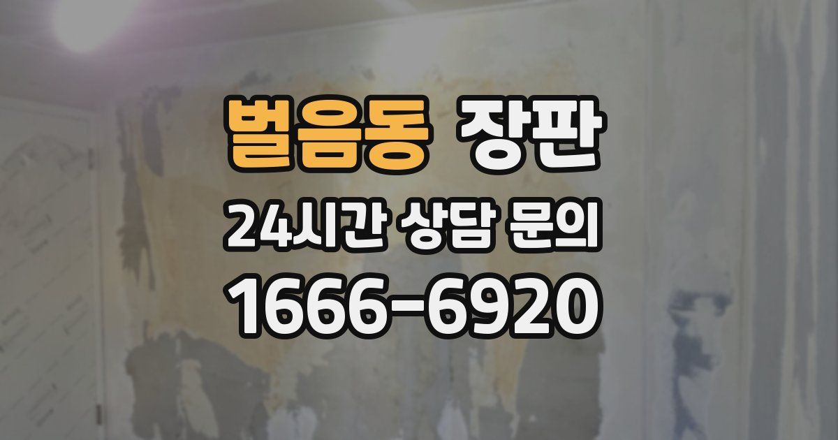 벌음동 장판