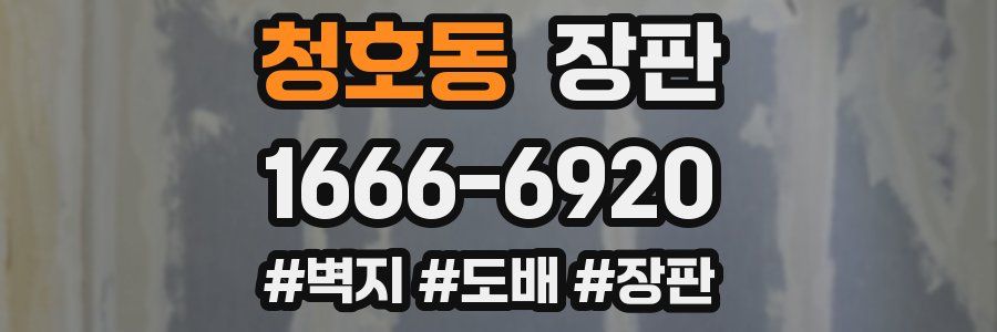 청호동 장판