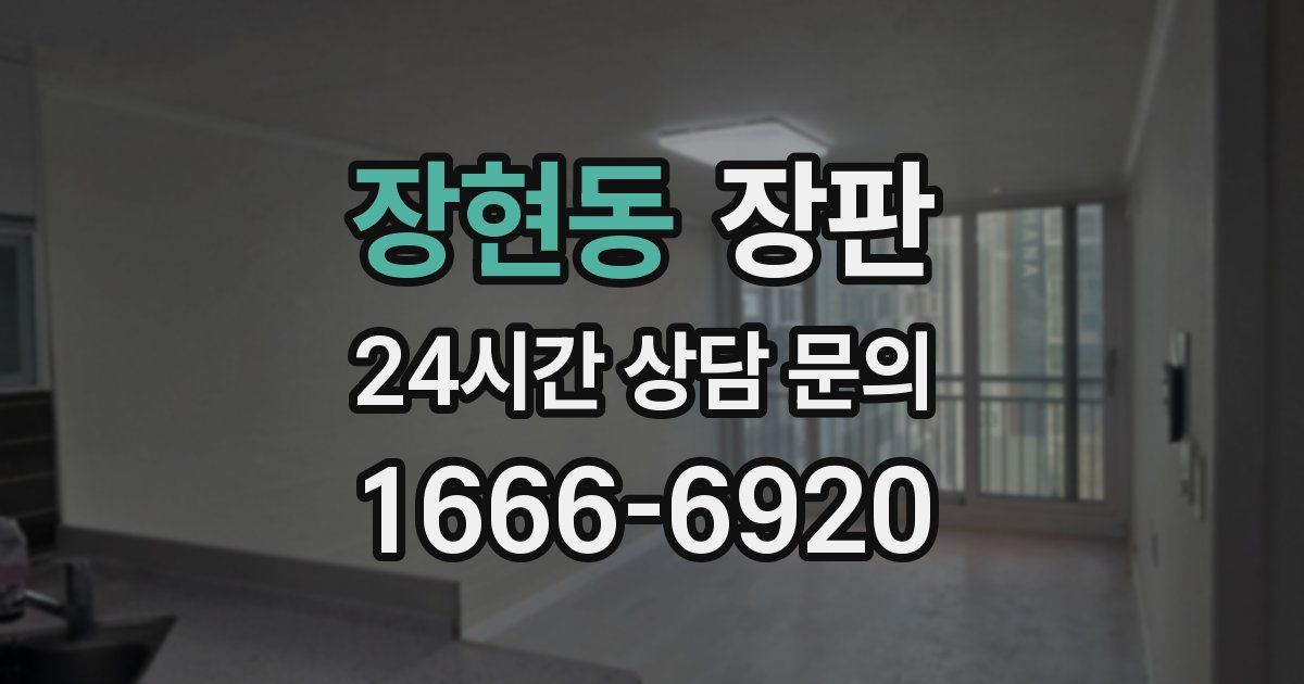장현동 장판