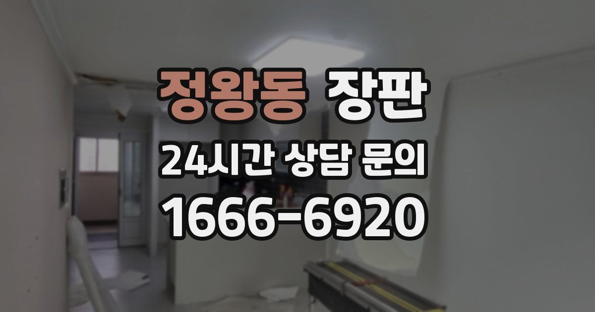 정왕동 장판