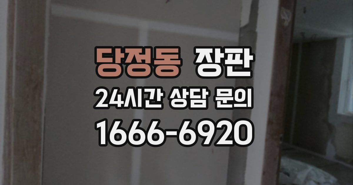 당정동 장판