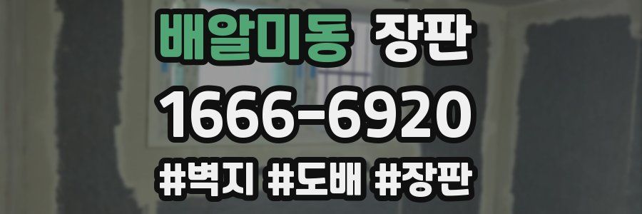 배알미동 장판