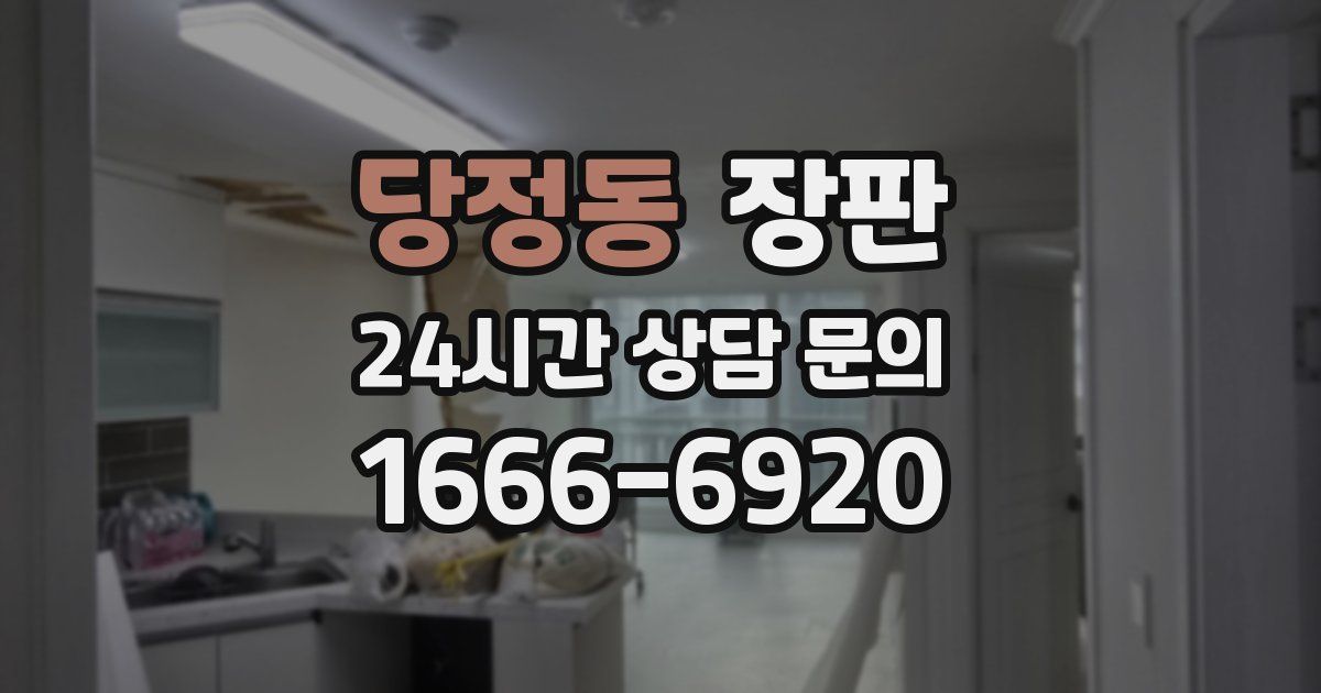 당정동 장판
