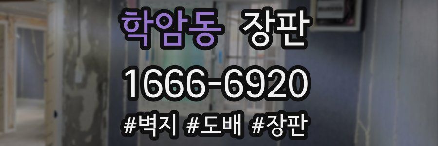 학암동 장판