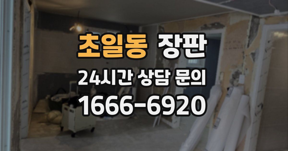 초일동 장판