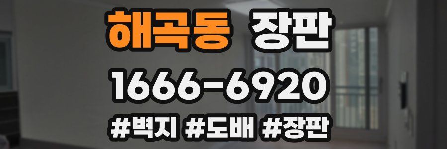 해곡동 장판