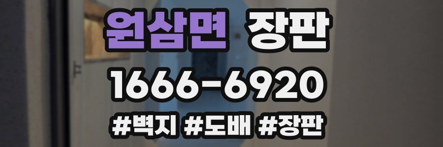 원삼면 장판