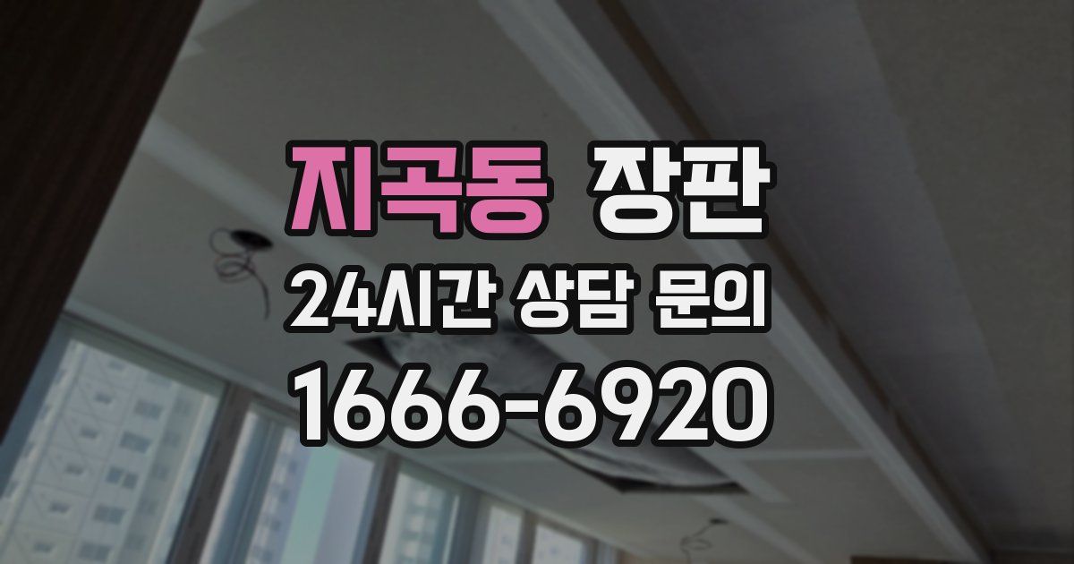 지곡동 장판