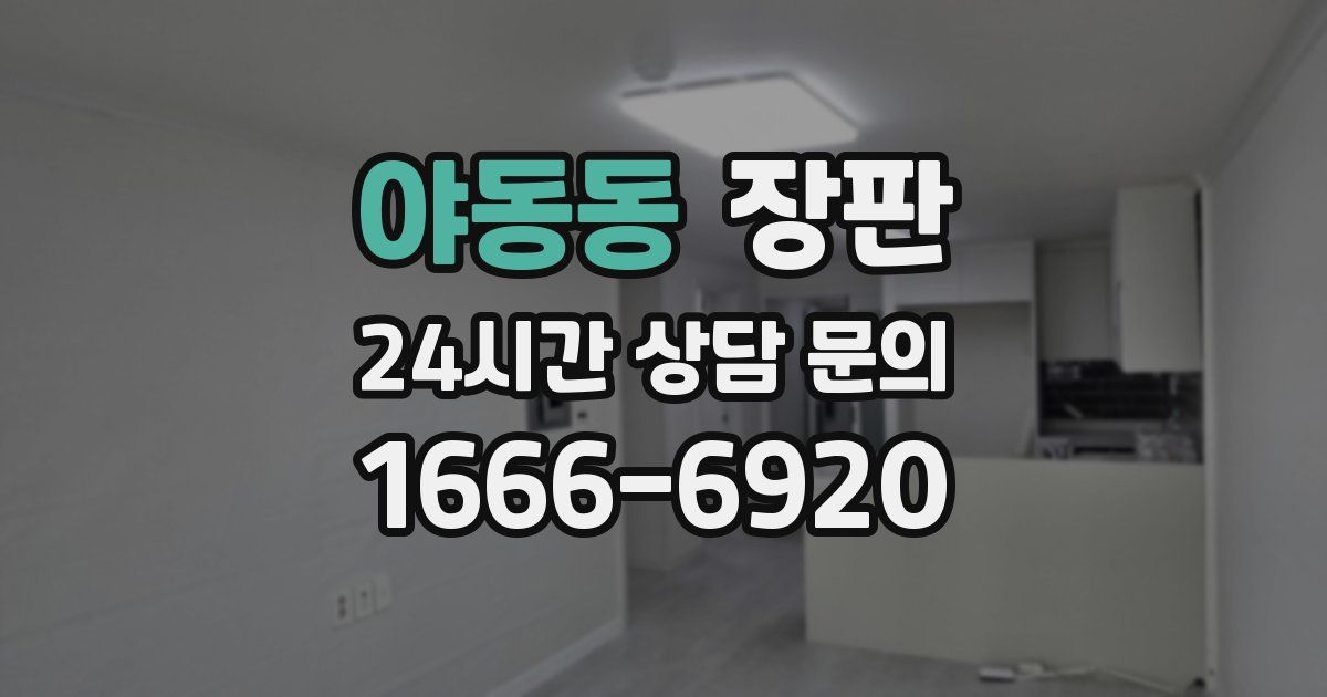 야동동 장판