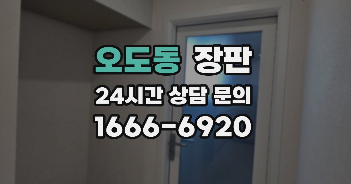 오도동 장판