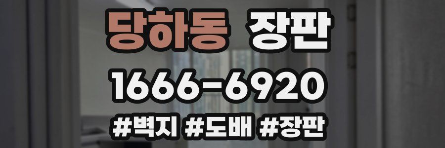 당하동 장판