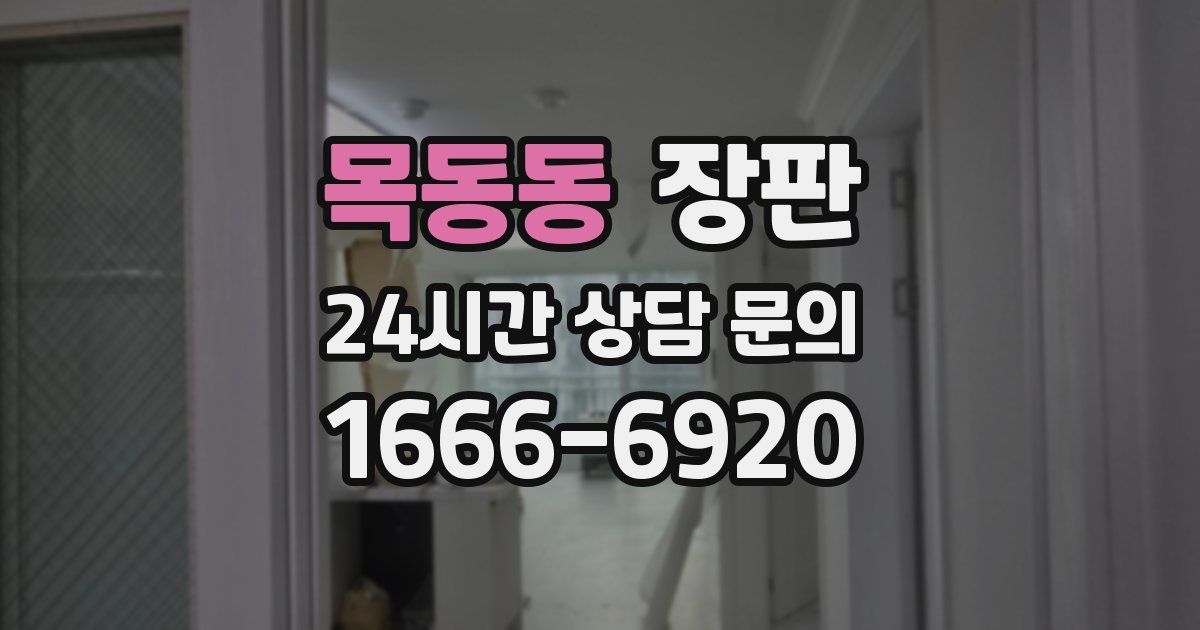목동동 장판