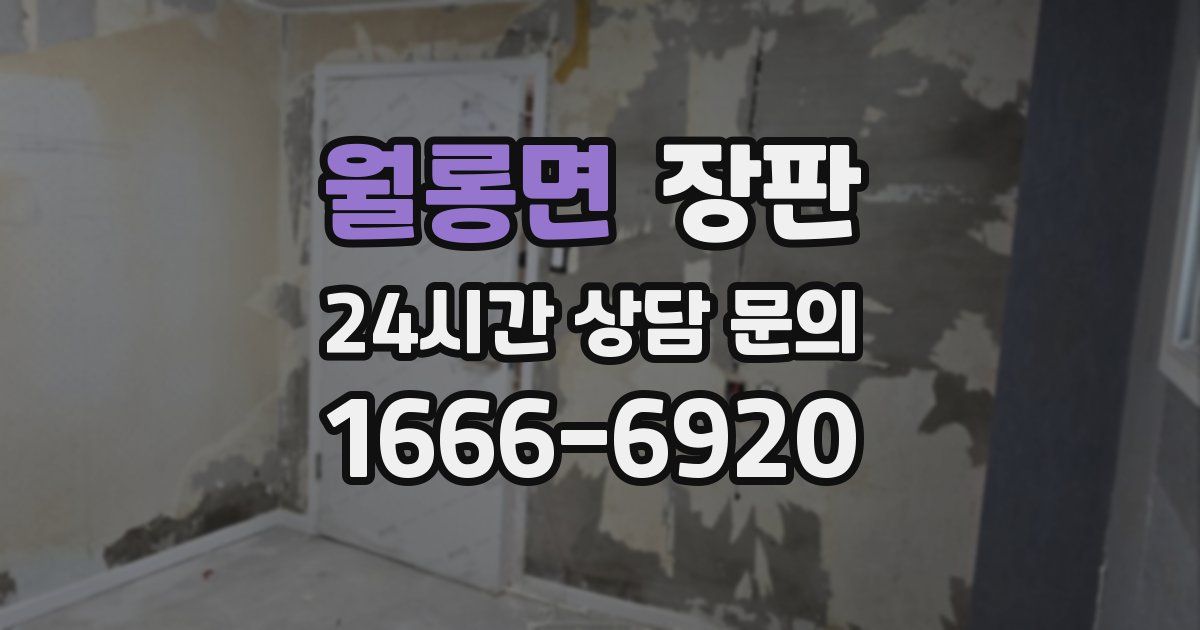 월롱면 장판