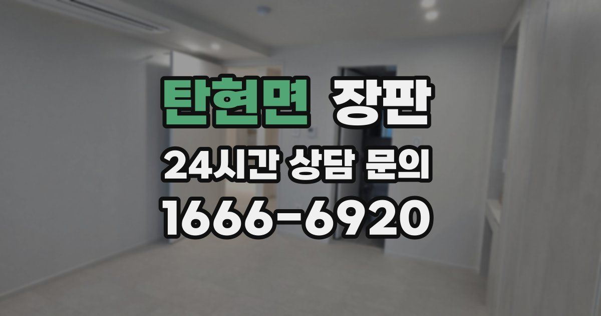 탄현면 장판