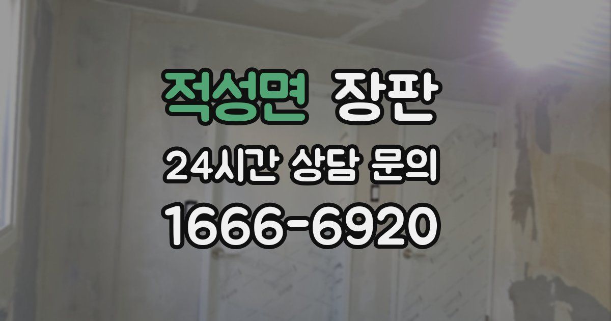 적성면 장판