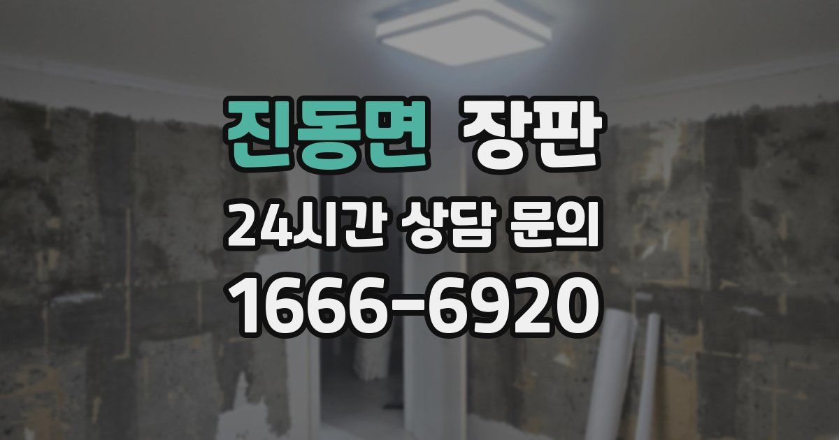 진동면 장판
