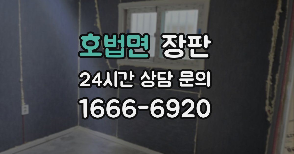 호법면 장판