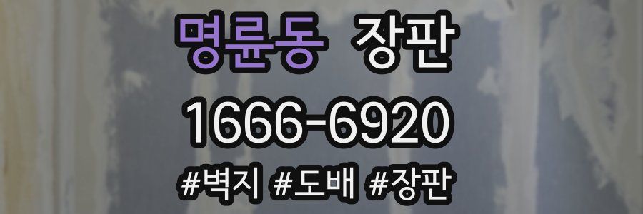 명륜동 장판