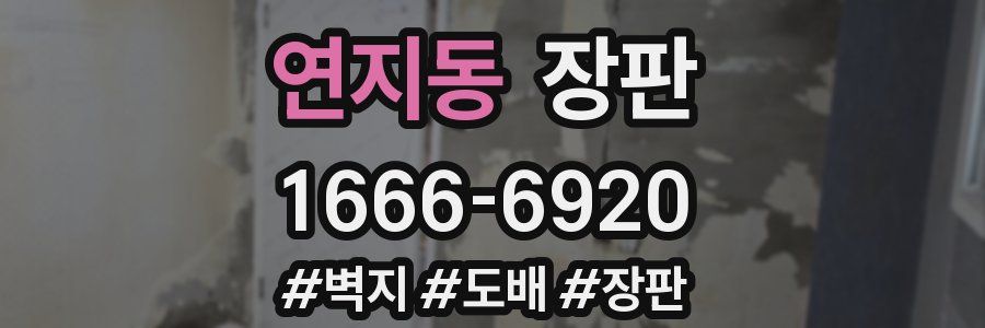 연지동 장판