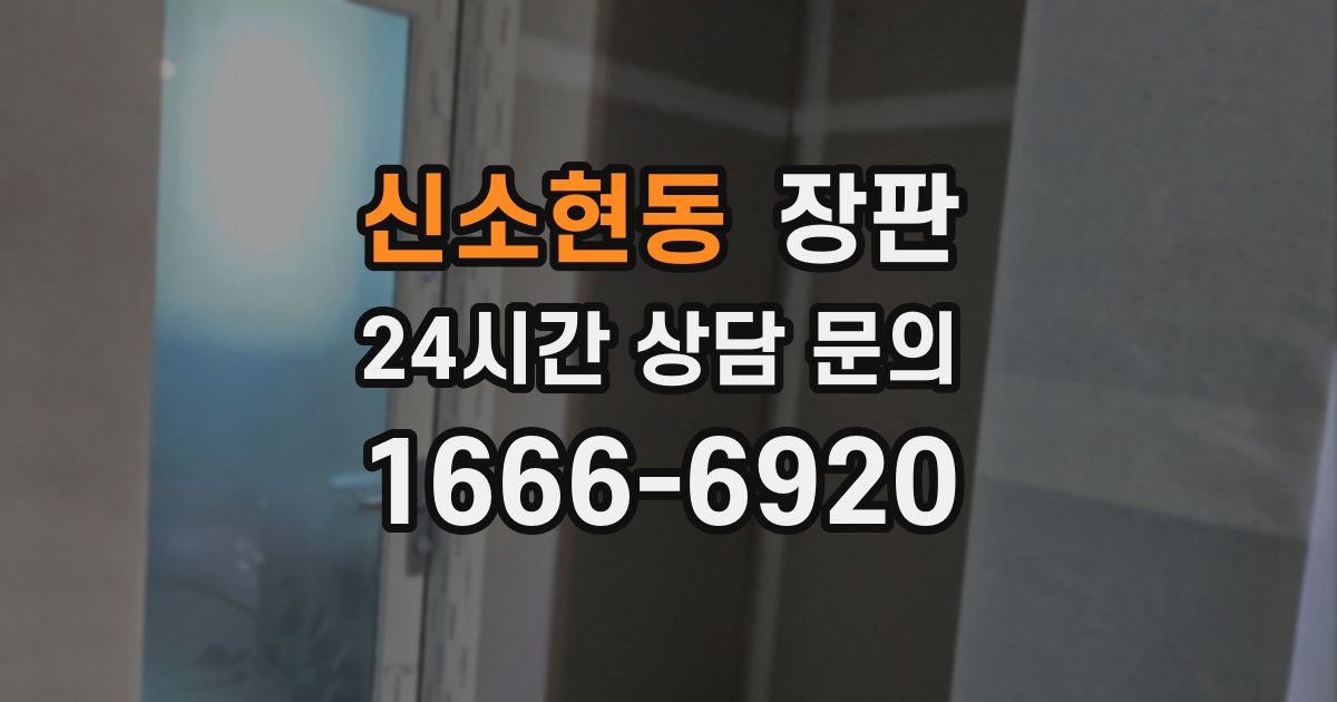 신소현동 장판