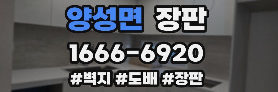 양성면 장판