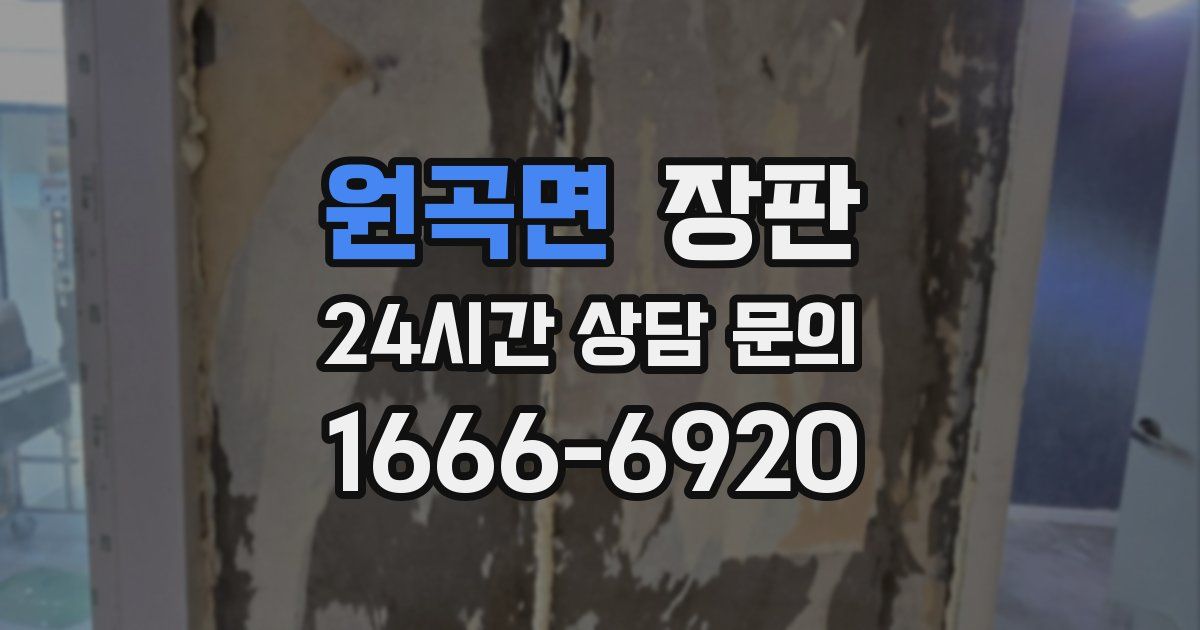 원곡면 장판