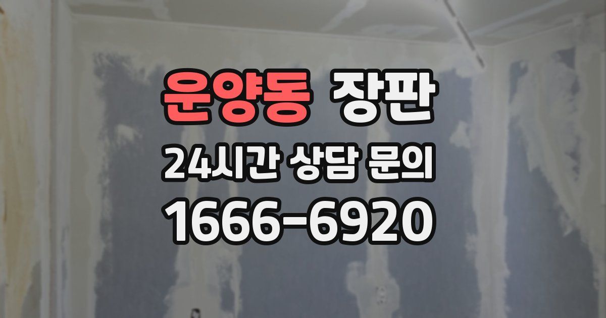 운양동 장판