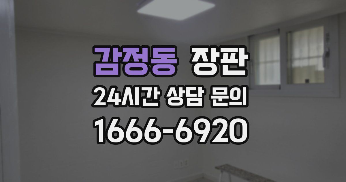 감정동 장판