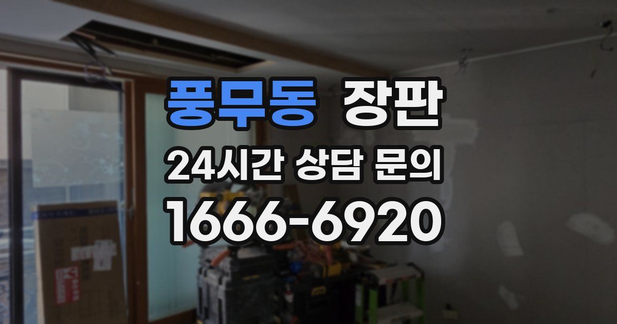풍무동 장판