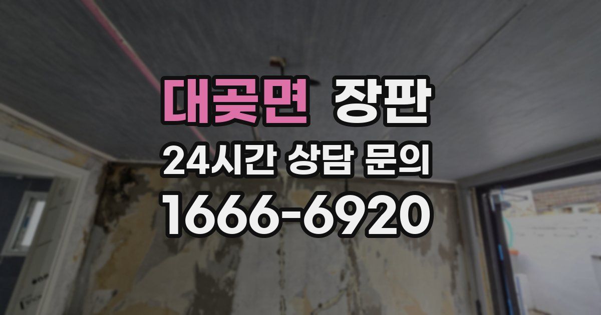 대곶면 장판