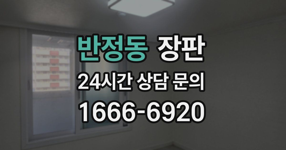 반정동 장판