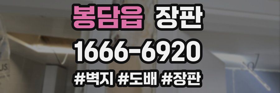 봉담읍 장판