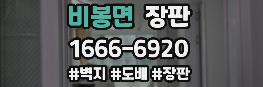 비봉면 장판