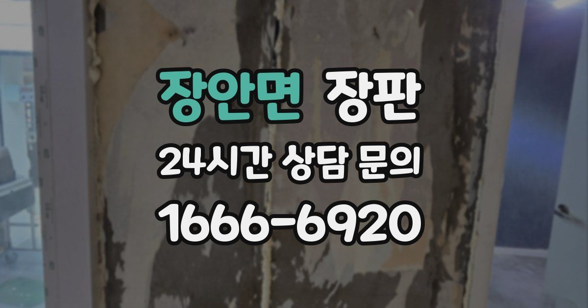 장안면 장판