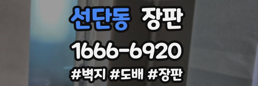 선단동 장판