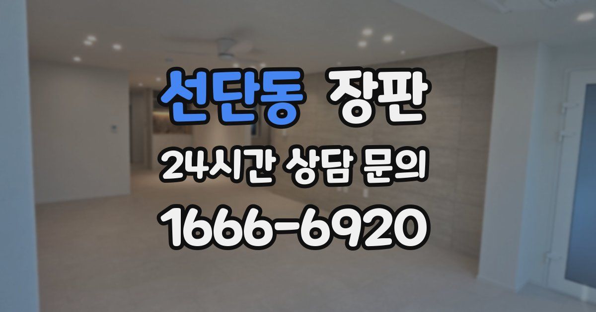 선단동 장판